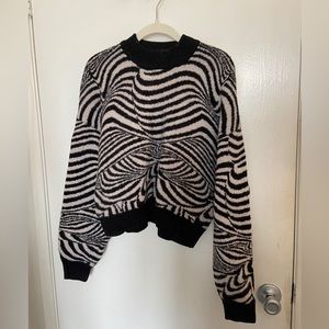 cotton on black and white sweater